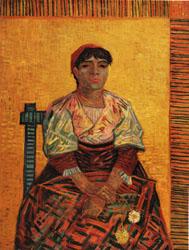 Vincent Van Gogh The Italian Woman oil painting image